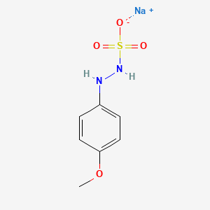 molecular formula C7H10N2O4S B1594215 Sodium 2-(4-methoxyphenyl)hydrazinesulfonate CAS No. 5446-07-1
