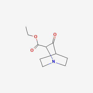 molecular formula C10H15NO3 B1594216 Ethyl 3-oxoquinuclidine-2-carboxylate CAS No. 34286-16-3