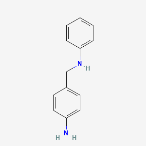 molecular formula C13H14N2 B1594265 4-[(苯胺基)甲基]苯胺 CAS No. 24007-66-7