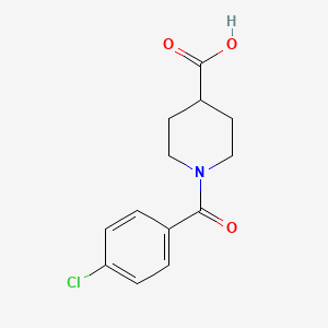 molecular formula C13H14ClNO3 B1594267 1-(4-氯苯甲酰)哌啶-4-羧酸 CAS No. 379724-54-6