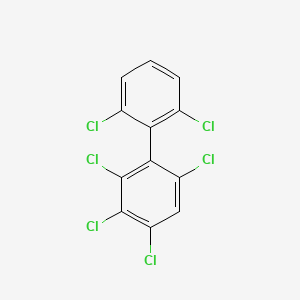 molecular formula C12H4Cl6 B1594276 2,2',3,4,6,6'-Hexachlorobiphenyl CAS No. 74472-40-5