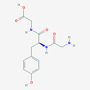 molecular formula C13H17N3O5 B1594280 H-Gly-Tyr-Gly-OH CAS No. 6099-08-7