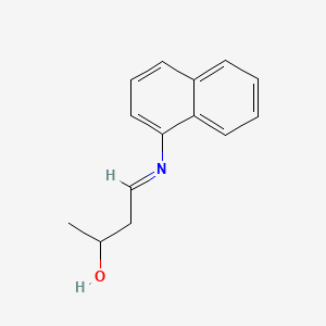 molecular formula C14H15NO B1594297 2-Butanol, 4-(1-naphthalenylimino)- CAS No. 3568-26-1