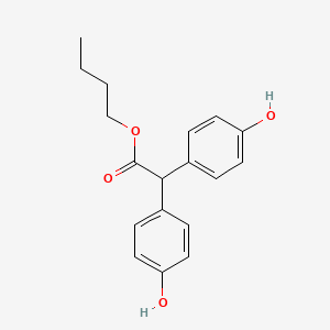 molecular formula C18H20O4 B1594305 Butyl bis(4-hydroxyphenyl)acetate CAS No. 71077-33-3