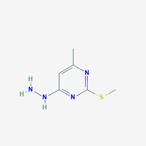 B159435 4-Hydrazino-6-methyl-2-(methylthio)pyrimidine CAS No. 1980-54-7