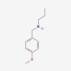 molecular formula C11H17NO B1594353 Benzenemethanamine, 4-methoxy-N-propyl- CAS No. 90390-02-6