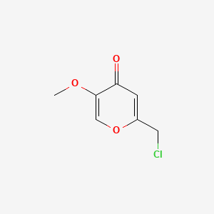 molecular formula C7H7ClO3 B1594369 2-(氯甲基)-5-甲氧基-4H-吡喃-4-酮 CAS No. 40838-34-4