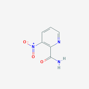 molecular formula C6H5N3O3 B1594375 3-硝基吡啶-2-甲酰胺 CAS No. 59290-92-5