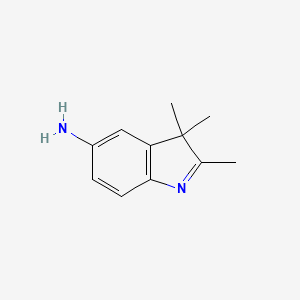molecular formula C11H14N2 B1594379 2,3,3-三甲基-3H-吲哚-5-胺 CAS No. 773-63-7