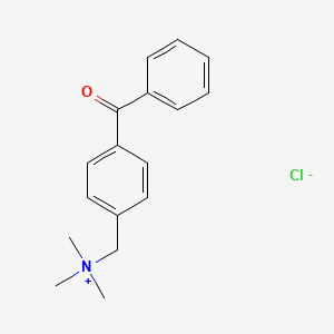 molecular formula C17H20ClNO B1594405 (p-Benzoylbenzyl)trimethylammonium chloride CAS No. 78697-25-3