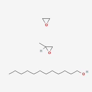 molecular formula C17H36O3 B1594406 Oxirane, 2-methyl-, polymer with oxirane, dodecyl ether CAS No. 68238-81-3