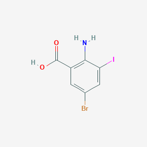 molecular formula C7H5BrINO2 B1594439 2-氨基-5-溴-3-碘苯甲酸 CAS No. 6288-59-1