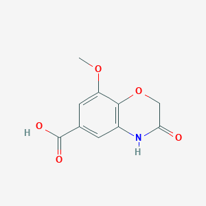 molecular formula C10H9NO5 B1594443 8-甲氧基-3-氧代-3,4-二氢-2H-1,4-苯并恶嗪-6-羧酸 CAS No. 5446-56-0