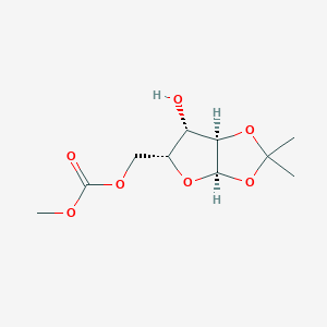 molecular formula C10H16O7 B1594444 5-O-甲氧羰基-1,2-O-异丙基-D-木呋喃糖 CAS No. 5432-33-7