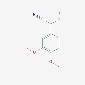 B1594452 (3,4-Dimethoxyphenyl)(hydroxy)acetonitrile CAS No. 6309-18-8