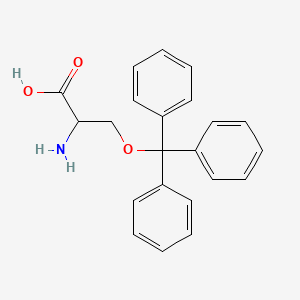 molecular formula C22H21NO3 B1594454 L-Serine, O-(triphenylmethyl)- CAS No. 25840-83-9