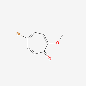 molecular formula C8H7BrO2 B1594458 5-溴-2-甲氧基环庚-2,4,6-三烯-1-酮 CAS No. 33816-51-2