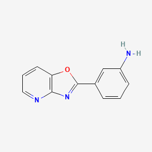 molecular formula C12H9N3O B1594459 3-(恶唑并[4,5-b]吡啶-2-基)苯胺 CAS No. 52333-90-1