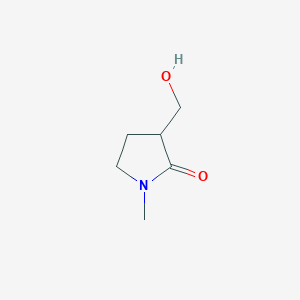 molecular formula C6H11NO2 B1594474 3-(Hydroxymethyl)-1-methylpyrrolidin-2-one CAS No. 577780-05-3