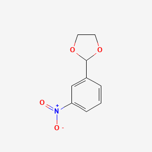 molecular formula C9H9NO4 B1594477 2-(3-硝基苯基)-1,3-二氧杂环戊烷 CAS No. 6952-67-6