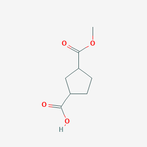 molecular formula C8H12O4 B1594478 3-(Methoxycarbonyl)cyclopentane-1-carboxylic acid CAS No. 84545-00-6