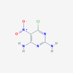 molecular formula C4H4ClN5O2 B1594484 6-Chloro-5-nitropyrimidine-2,4-diamine CAS No. 6036-64-2