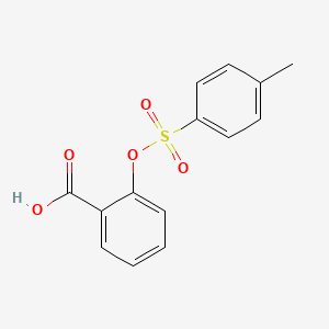 molecular formula C14H12O5S B1594485 2-(4-Methylphenyl)sulfonyloxybenzoic acid CAS No. 82745-72-0