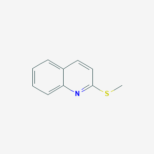 molecular formula C10H9NS B1594497 2-(甲硫基)喹啉 CAS No. 40279-26-3