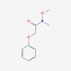 molecular formula C10H13NO3 B1594527 N-甲氧基-N-甲基-2-苯氧基乙酰胺 CAS No. 91012-53-2
