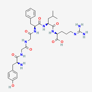 molecular formula C34H49N9O8 B1594532 Tyr-gly-gly-phe-leu-arg CAS No. 75106-70-6