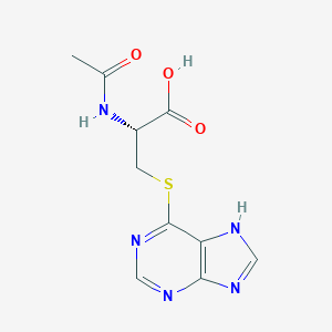 B159454 N-Acetyl-S-1H-purin-6-yl-L-cysteine CAS No. 136039-99-1