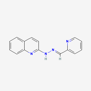 molecular formula C15H12N4 B1594579 Pyridine-2-carboxaldehyde 2-quinolylhydrazone CAS No. 7385-99-1