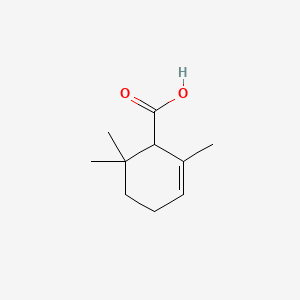 molecular formula C10H16O2 B1594581 2,6,6-三甲基环己-2-烯-1-羧酸 CAS No. 564-24-9