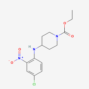 molecular formula C14H18ClN3O4 B1594586 4-((4-氯-2-硝基苯基)氨基)哌啶-1-甲酸乙酯 CAS No. 53786-44-0