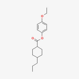 molecular formula C18H26O3 B1594588 反式-4-丙基环己烷甲酸4-乙氧苯酯 CAS No. 67589-39-3
