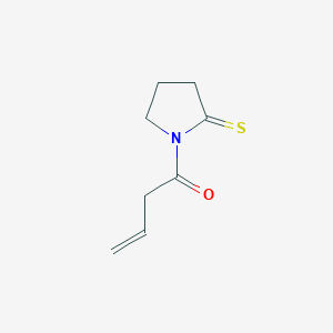 B159460 1-(3-Butenoyl)pyrrolidine-2-thione CAS No. 125880-06-0