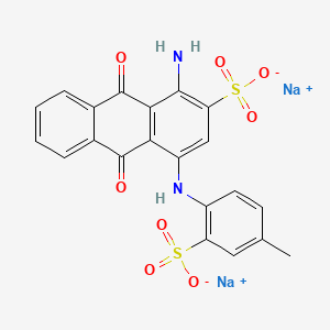 molecular formula C21H14N2Na2O8S2 B1594608 C.I. Acid Blue 145 CAS No. 6408-80-6