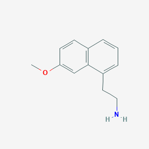 molecular formula C13H15NO B159461 2-(7-甲氧基萘-1-基)乙胺 CAS No. 138113-09-4