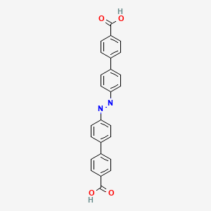molecular formula C26H18N2O4 B1594610 [1,1'-Biphenyl]-4-carboxylic acid, 4',4'''-azobis- CAS No. 148-85-6