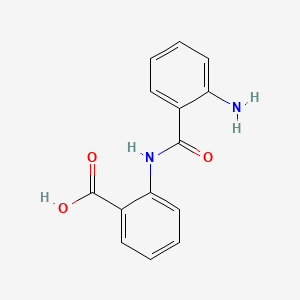 molecular formula C14H12N2O3 B1594611 2-(2-Aminobenzamido)benzoic acid CAS No. 612-34-0