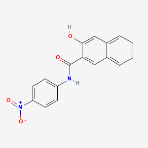 molecular formula C17H12N2O4 B1594618 2-Naphthalenecarboxamide, 3-hydroxy-N-(4-nitrophenyl)- CAS No. 2208-20-0