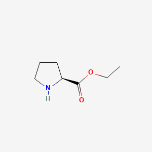 molecular formula C7H13NO2 B1594634 (S)-Ethyl pyrrolidine-2-carboxylate CAS No. 5817-26-5