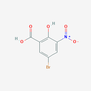 molecular formula C7H4BrNO5 B159464 5-Bromo-2-hydroxy-3-nitrobenzoic acid CAS No. 10169-50-3