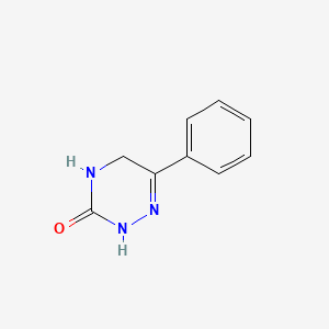 molecular formula C9H9N3O B1594650 1,2,4-三嗪-3(2H)-酮，4,5-二氢-6-苯基- CAS No. 78831-00-2