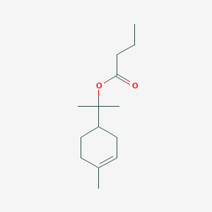 molecular formula C14H24O2 B1594661 Butanoic acid, 1-methyl-1-(4-methyl-3-cyclohexen-1-yl)ethyl ester CAS No. 2153-28-8