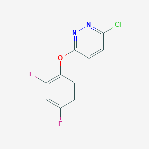 molecular formula C10H5ClF2N2O B1594664 3-氯-6-(2,4-二氟苯氧基)吡ridazine CAS No. 353258-85-2