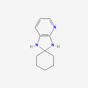 molecular formula C11H15N3 B1594666 1',3'-Dihydrospiro[cyclohexane-1,2'-[2H]imidazo[4,5-b]pyridine] CAS No. 76902-24-4