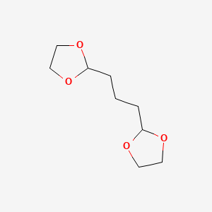molecular formula C9H16O4 B1594677 1,3-Dioxolane, 2,2'-(1,3-propanediyl)bis- CAS No. 6543-04-0