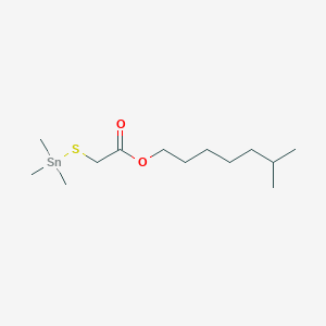 Acetic acid, ((trimethylstannyl)thio)-, isooctyl ester