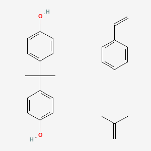 molecular formula C27H32O2 B1594691 4-[2-(4-Hydroxyphenyl)propan-2-yl]phenol;2-methylprop-1-ene;styrene CAS No. 68784-69-0